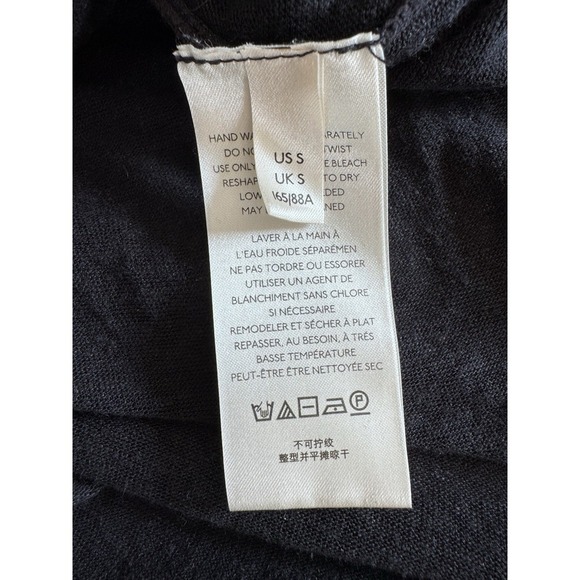 We The Free Black Blouse Cardigan Women's Size Small Black Button Down - Picture 8 of 8